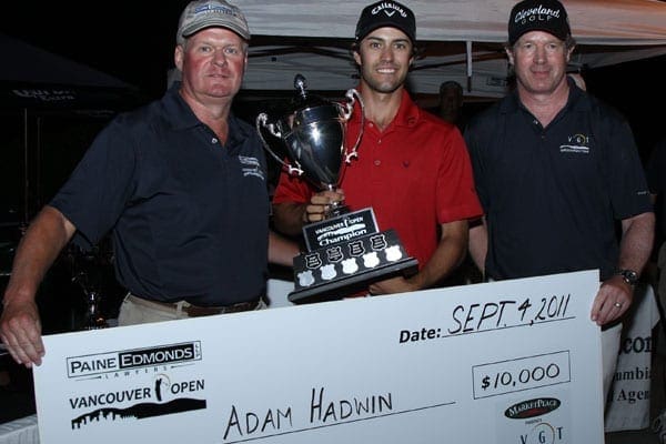 Adam Hadwin Winner | 2011 Vancouver Open