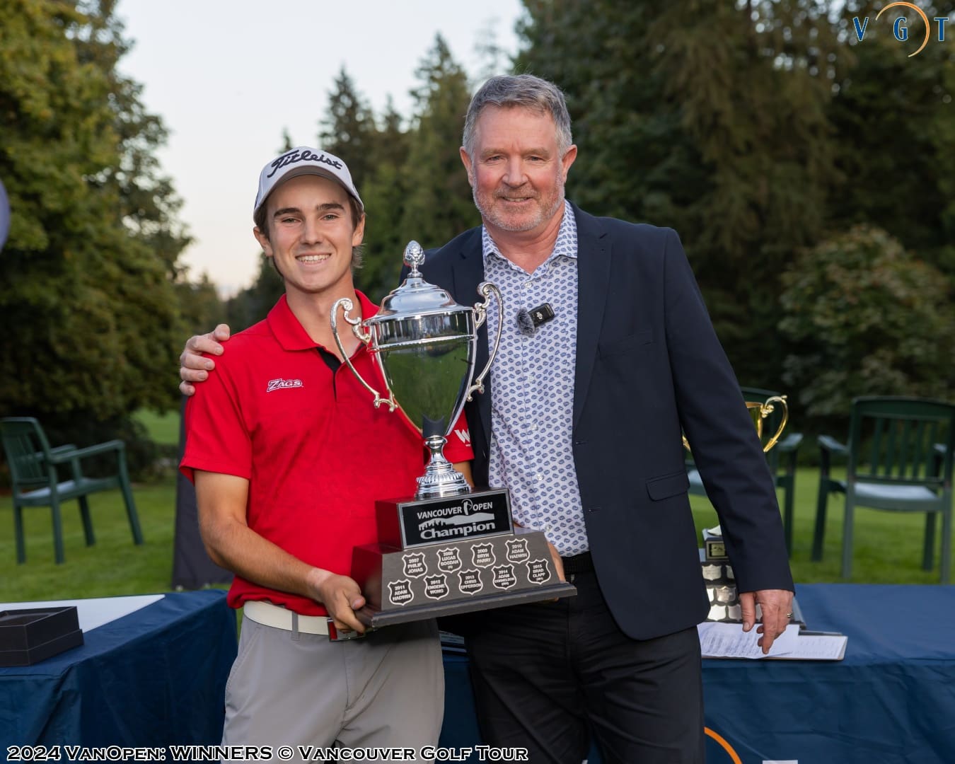 Overalll and Amateur Champion Jace Minni & VGT President & Commissioner FRaser Mulholland